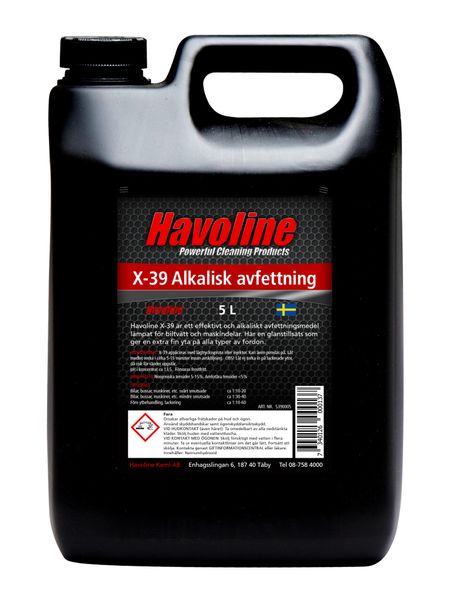 Havoline X-39 Alkalisk Avfettning Glans. 5 liter